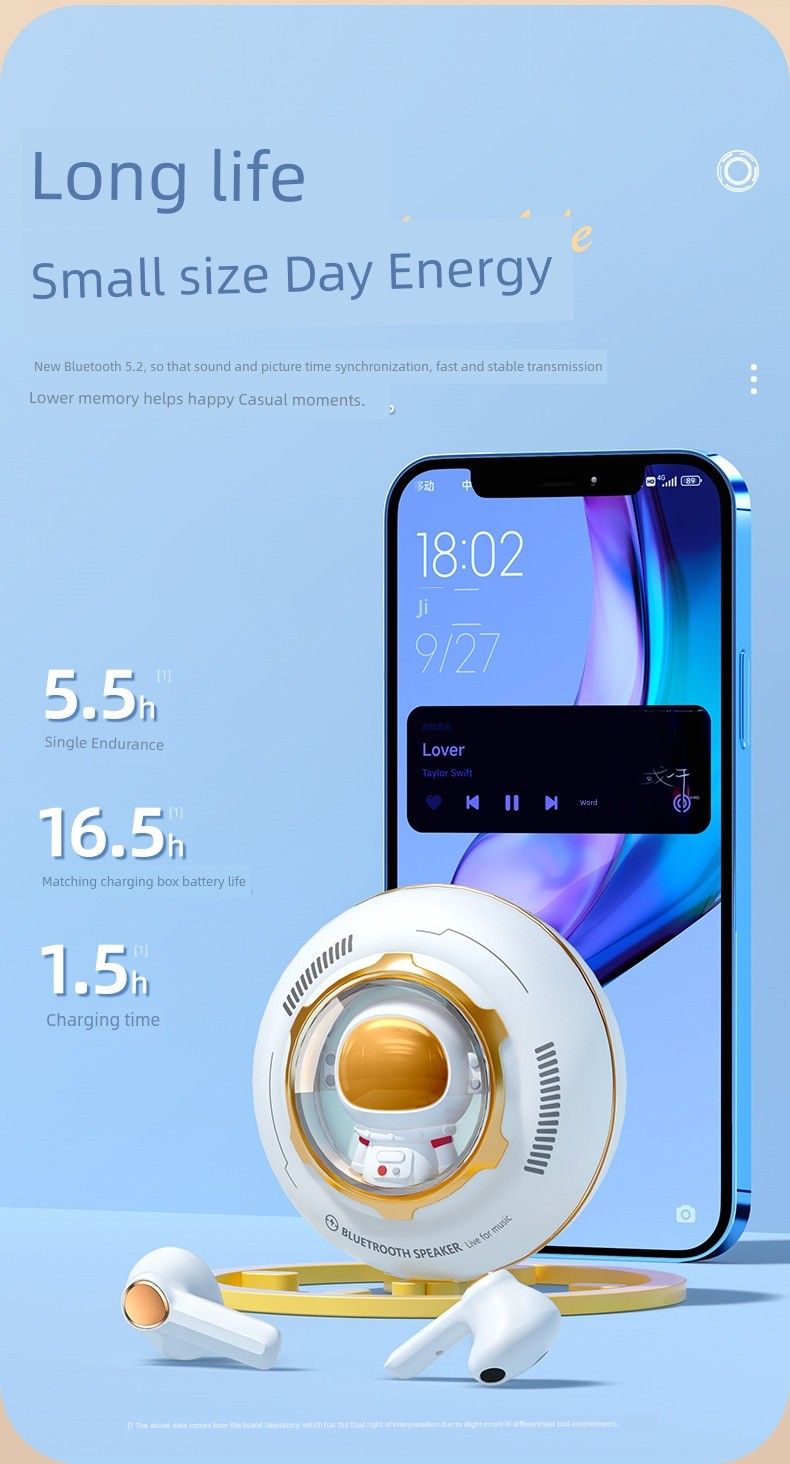 Fone de ouvido Bluetooth original e fofo para hamster, jogo com redução de ruído elegante, maratona de jogos, presente de baixa latência para homens e mulheres_voghion.com