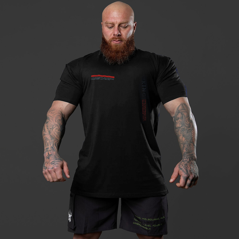 Muscle Spring/Summer Brothers Hombres Deportes Ocio Correr Gimnasio Entrenamiento Algodón Elástico Slim Fit Camiseta de manga corta_voghion.com