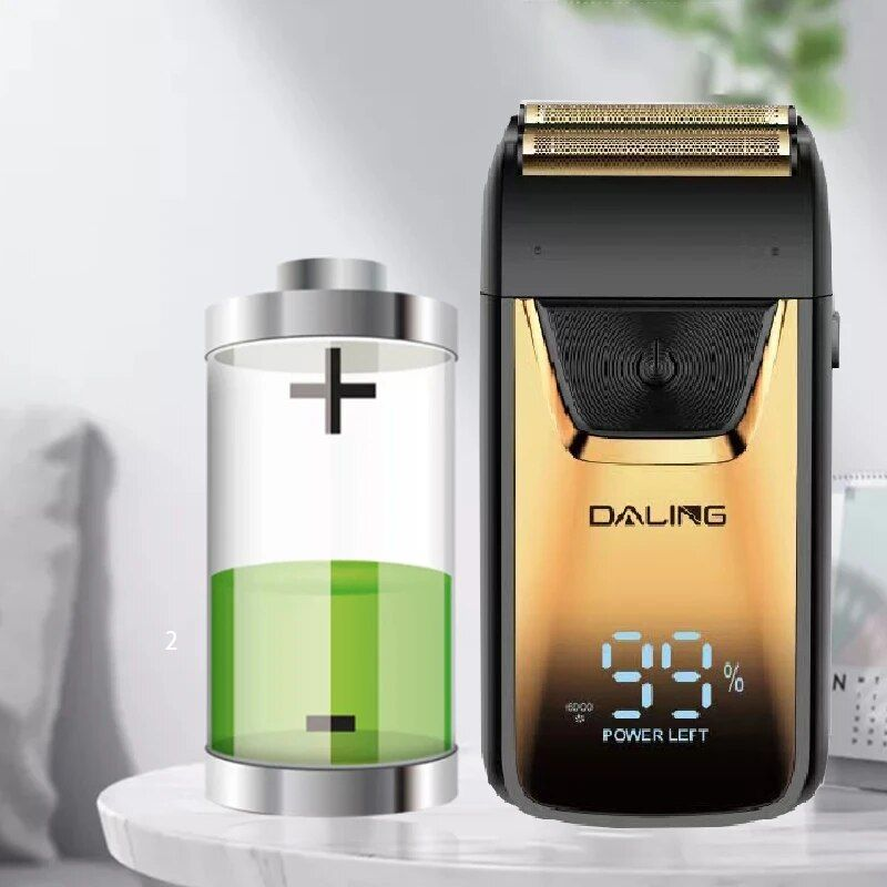 Rechargeable Hair Shaver For Men Beard Electric Razor Wet Dry Bald Head Shaving hine With Extra Mesh_voghion.com