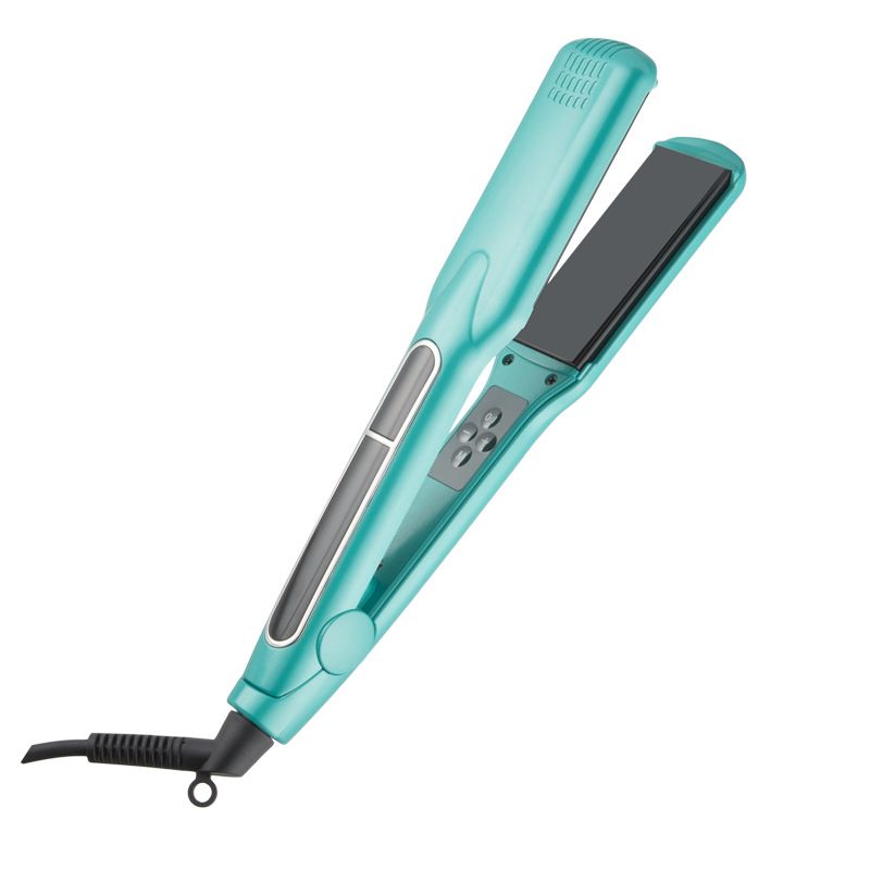 Piastra per capelli professionale in ceramica e tormalina con tecnologia agli ioni negativi - Piastra larga/stretta, 10 impostazioni di temperatura,_voghion.com