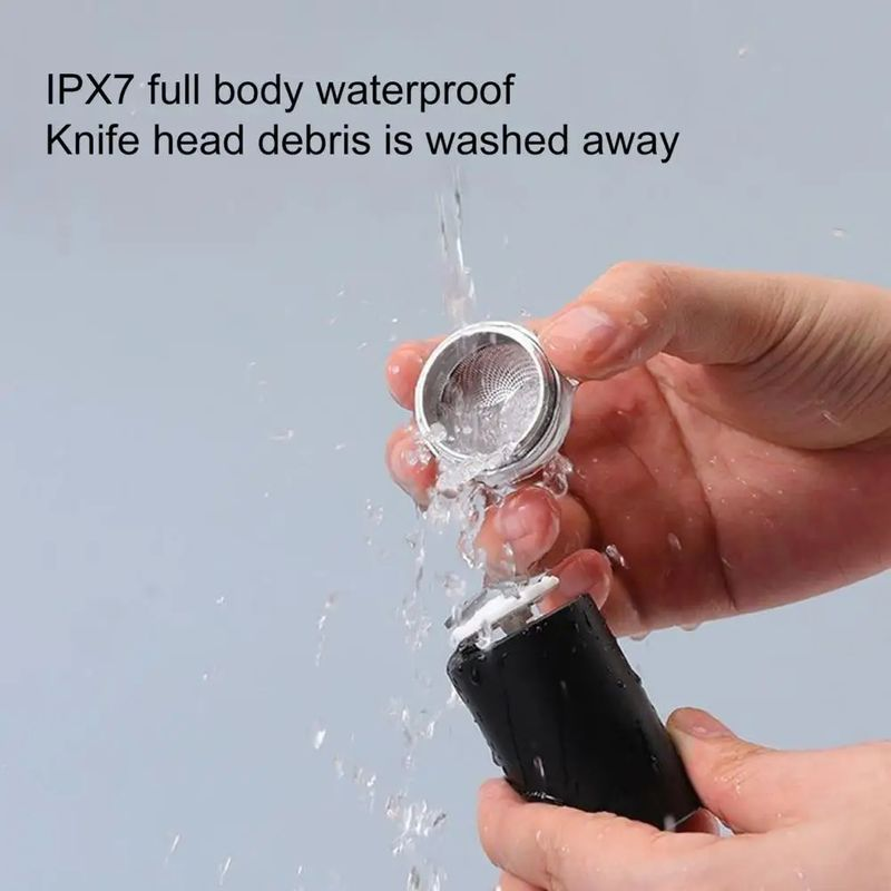 Portable Waterproof Electric Shaver with Sharp Blade Honeycomb Mesh Design Quick Clean Shaving Travel Mini Razor_voghion.com