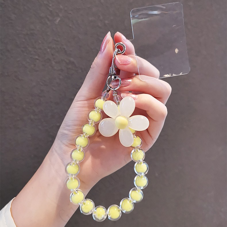Macaron Color Mobile Phone Lanyard Wrist Strap Women's Hand-held Chain Short Anti-lost Cell Phone Case Cute Lanyard Key Pendant_voghion.com