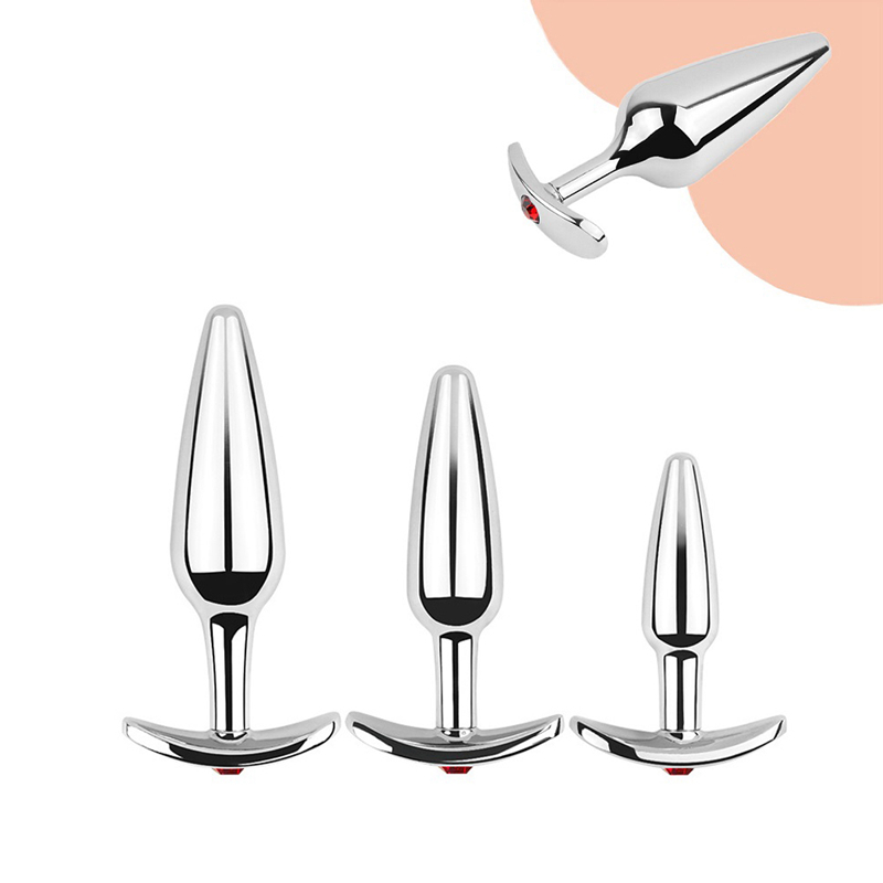 Analperlen Metall Butt Plug Set Klein Groß Tragbarer Arsch Analplug Schmuck Dilatator Dildo Prosate Massagegerät Se Plug_voghion.com