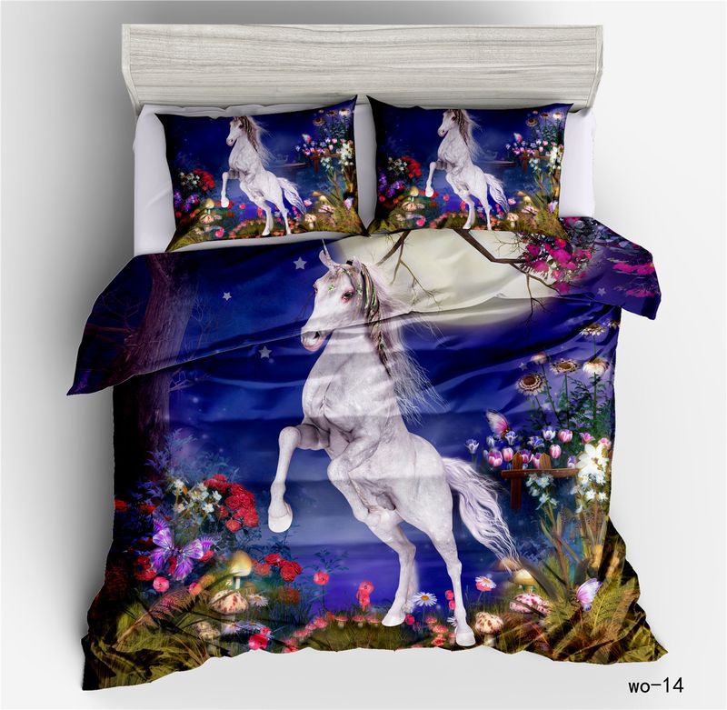 Copripiumino Vio Cross-border Home Textile Bohemian Digital 3D Federa Copripiumino a tre pezzi_voghion.com