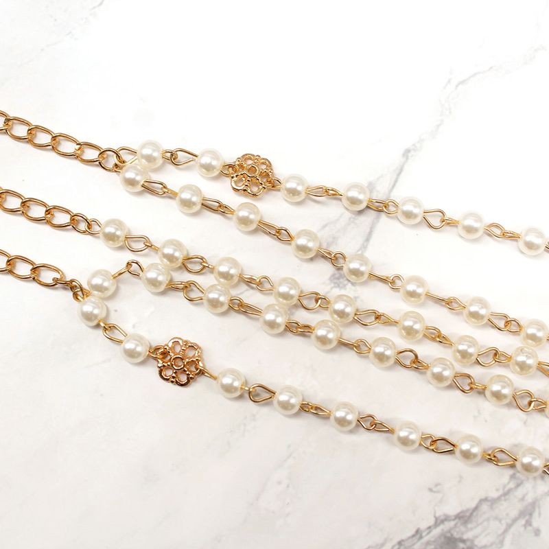 Accessori per capelli Fascia per capelli con strass bohémien, popolare copricapo di perle per principesse barocche_voghion.com