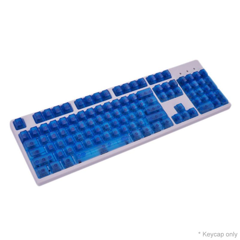 Farfi 104Pcs/Set Universal Stylish Clear Mechanical Keyboard Key Caps Replacement_voghion.com
