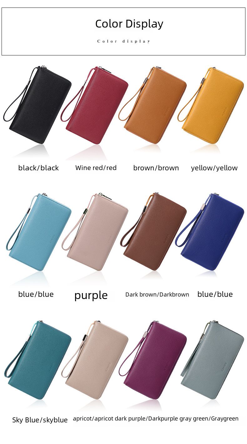 Women's Wallet, Men's Wallet, Rfid Anti-theft Brush, Pu Women's Wallet, Large-capacity Long Women's Multi-slot Wallet_voghion.com