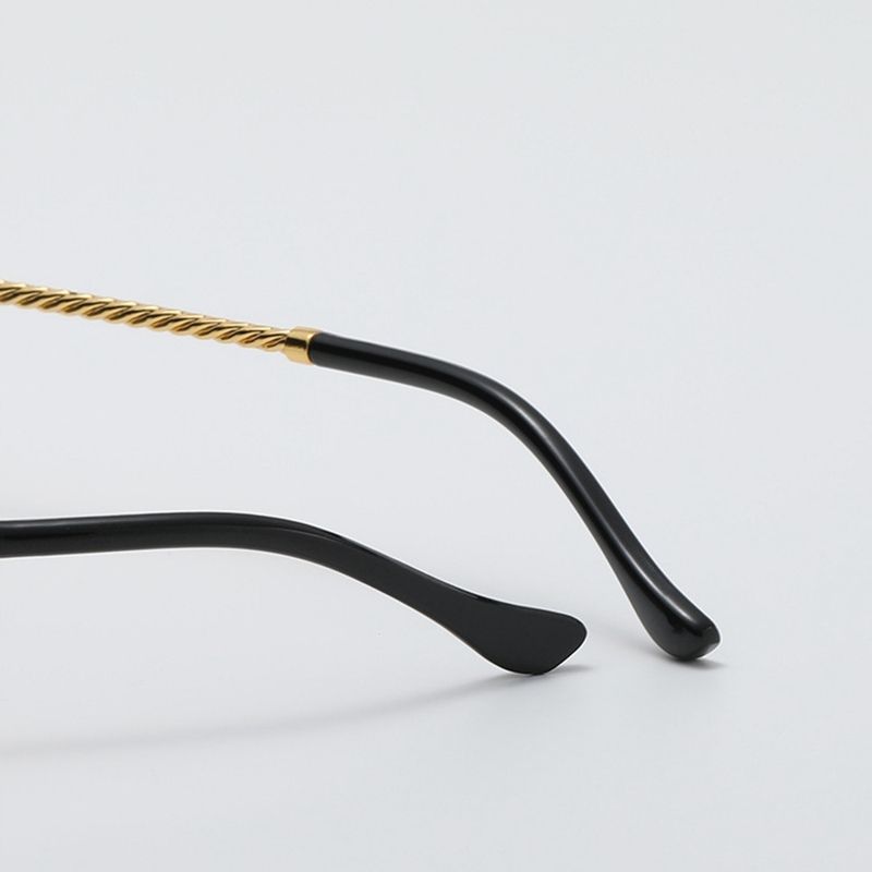 VOOTHOST Nieuwe Randloze Rechthoekige Vintage Metalen Zonnebril Mode Frameloze Getinte Brillen Tinten Voor Vrouwen Mannen VB051_voghion.com