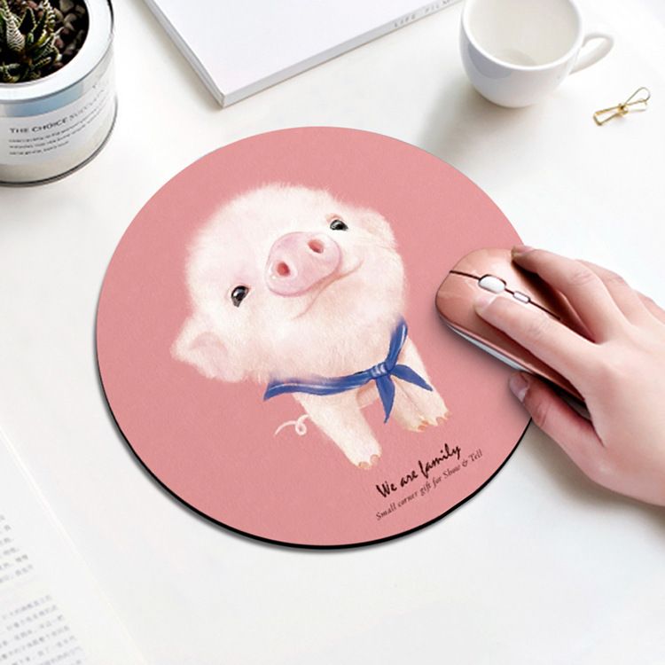 Thickened small circular anti slip table mat, pad, rubber mouse pad_voghion.com