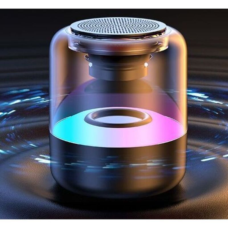 Jinzheng Bluetooth Wireless AI Smart Mini Speaker Internet Celebrity Atmosphere Light High Volume Long Battery Life_voghion.com