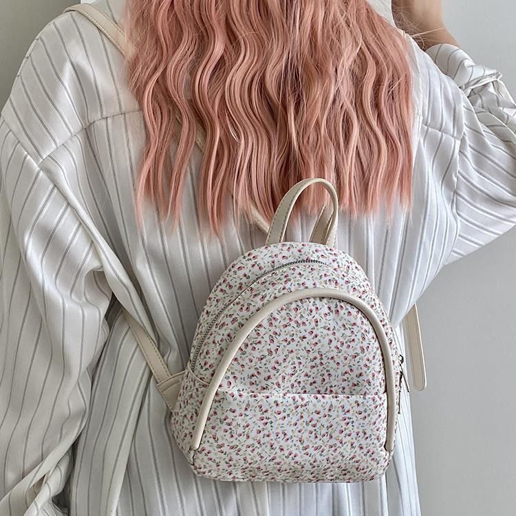 Sommertasche für Damen mit neuem Nischendesign, leichter Rucksack mit Blumenmuster für Frühling und Sommer, Rucksäcke für Studentinnen_voghion.com