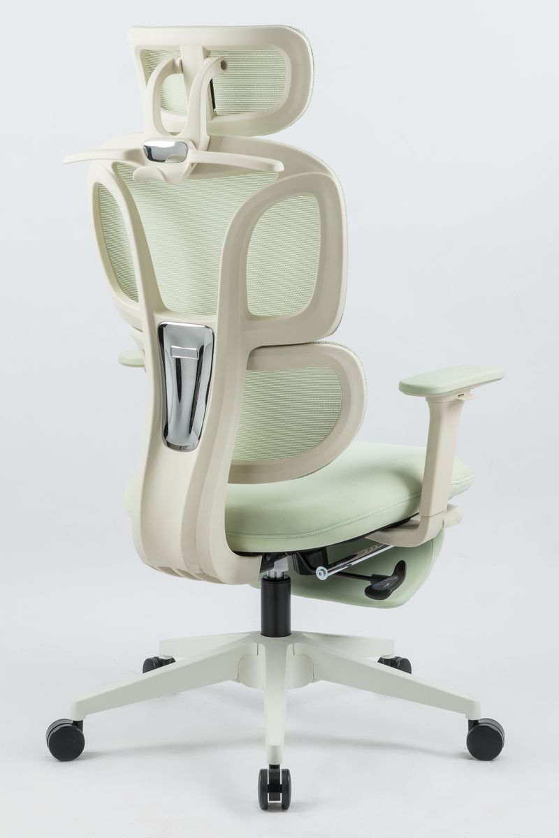 Ergonomic Office Chair With Footrest, High Back Computer Office Chair With Dynamic Lumbar Support, 2D Headrest, 2D Armrest, Sponge Seat, Mesh Home Office Desk Chair For Adults, GREEN_voghion.com