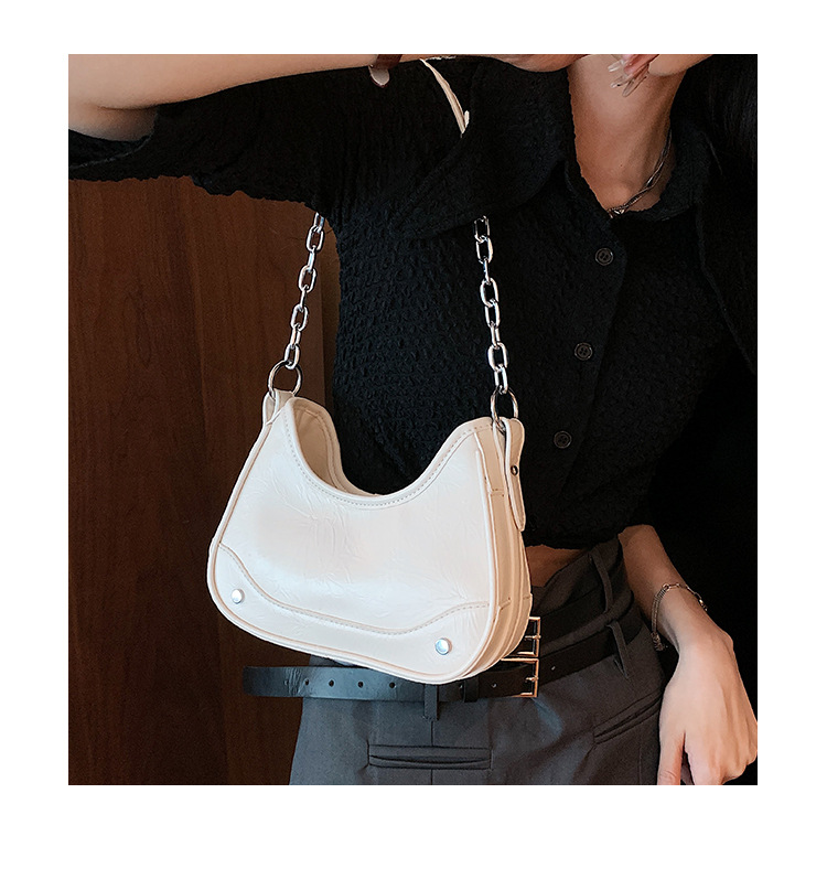 Niche haut de gamme chaîne aisselle sac pour femmes 2023 été nouveau Style Simple polyvalent sac à bandoulière une pièce livraison directe_voghion.com