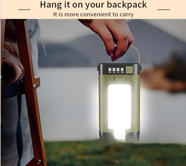 New Multi-Functional Outdoor Camping Light With Solar Powered Four-Leaf Folding Design For Atmosphere_voghion.com