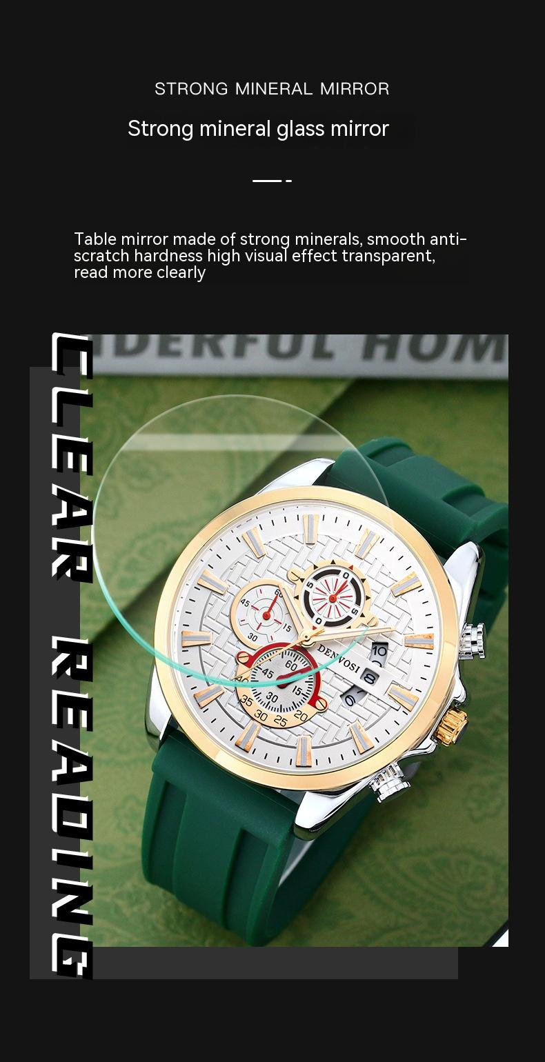 New Hot Selling Danfoss True Three Pin Calendar Wrist Watch Men's Fashion Nightlight Waterproof Men's Business Watch 2023_voghion.com