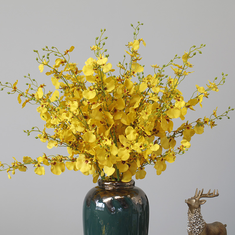Phalaenopsis soggiorno da terra arte floreale oncidium composizione floreale decorazione domestica_voghion.com