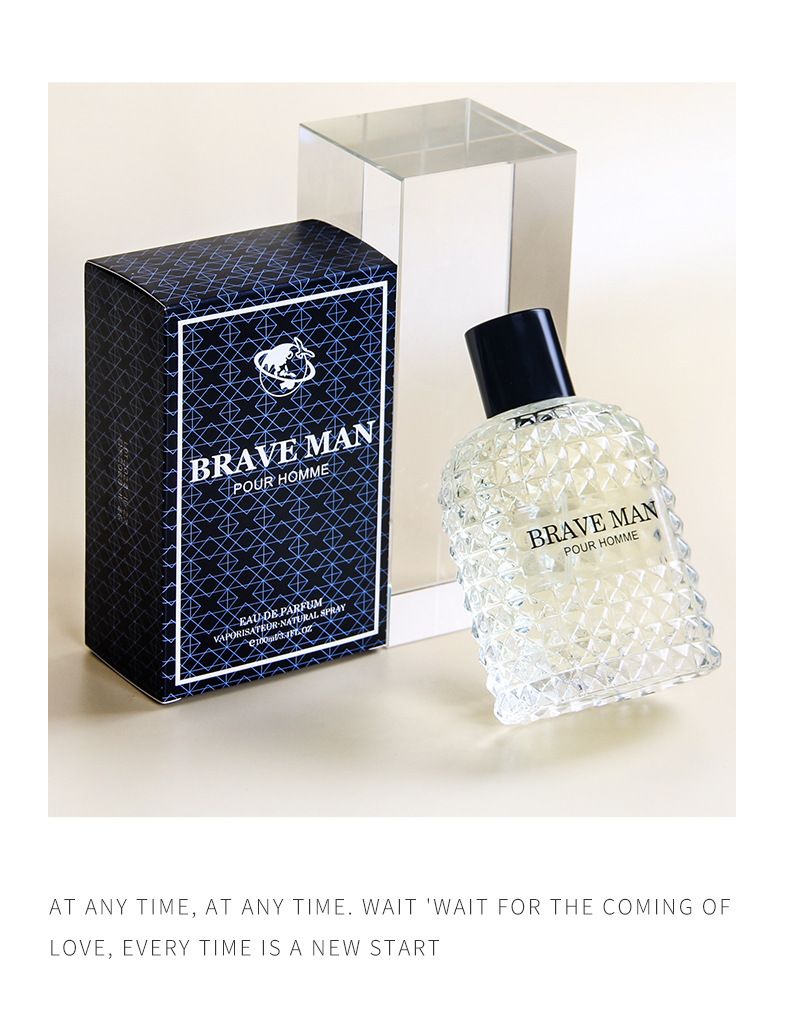 Brave Man Parfém 100ml Scents Collection Pour Homme Braveman Parfémovaný olej pro muže Dlouhotrvající tělový sprej Barevná třpytivá vůně_voghion.com
