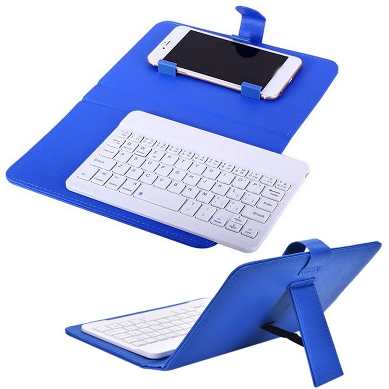 Custodia in PU con tastiera da gioco per telefono cellulare, supporto Bluetooth wireless per iPhone, Huawei, Xiaomi, tablet_voghion.com