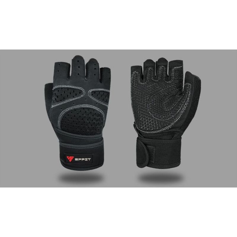 Fitness per uomo, palmo antiscivolo, supporto rinforzato, polsiera 2 in 1 per uomo, barra per trazioni, manubrio, kettlebell, guanti sportivi_voghion.com