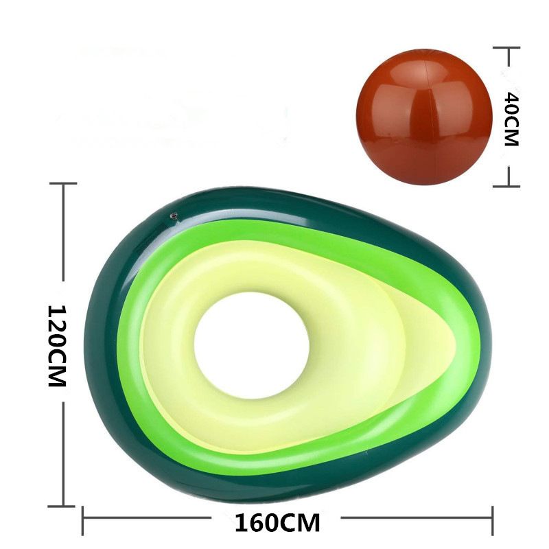 Avocado Pool Float - Extra Large Inflatable Lounger For Adults, Trendy Swim Ring_voghion.com