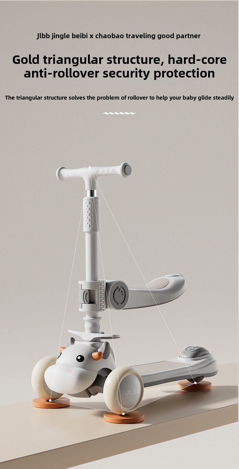 Scooter Jong a Meedchen Puppelchen Jojo Auto 1-3 Joer al Sechs-an-een Spillsaach_voghion.com