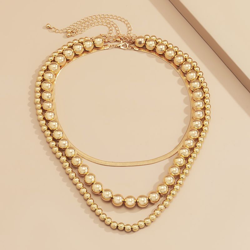 Collier de perles fait main style punk rétro pour femme, bijou de tempérament, serpent plat, clavicule_voghion.com