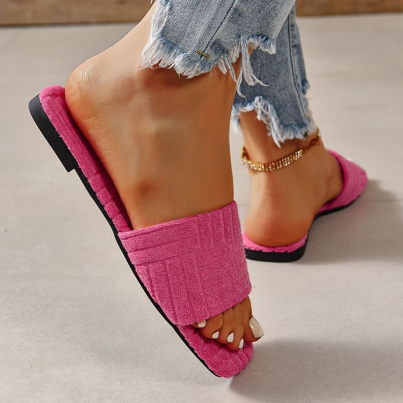 Sommertøfler Dame Flate Luksus Utendørs Strandflip-flops Damesandaler Trend Merkedesign Slides Sko Dame 2024 Stor Størrelse 43_voghion.com