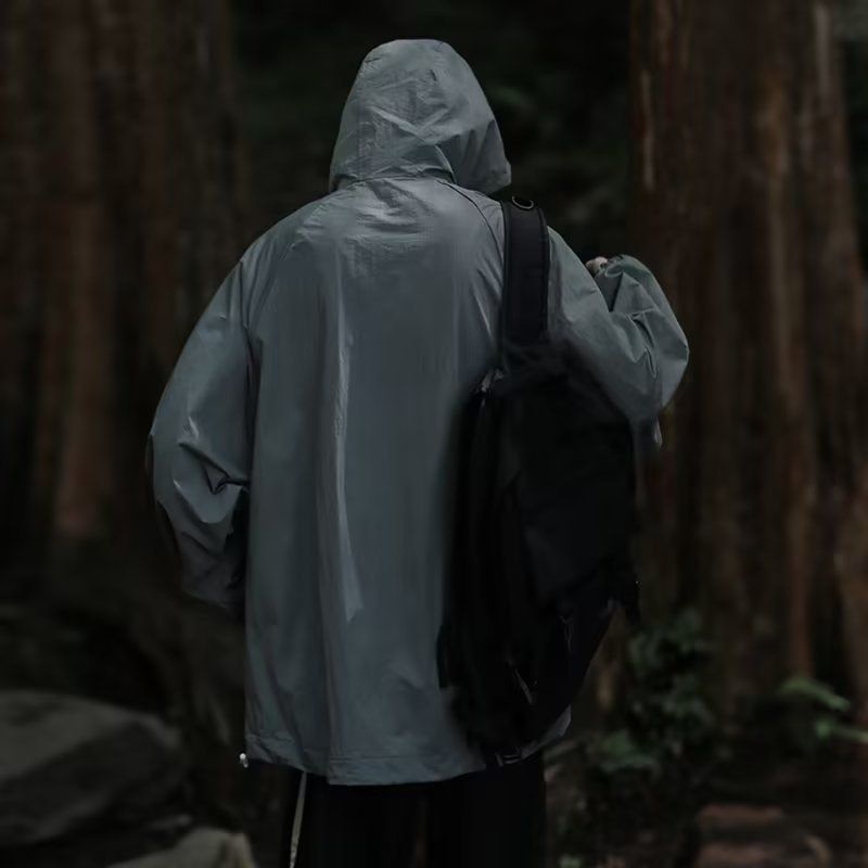 Mountain Outdoor Ice Silk Clothing For Men In Summer, Thin American Style Functional Assault Jacket, Loose Hooded Sun_voghion.com