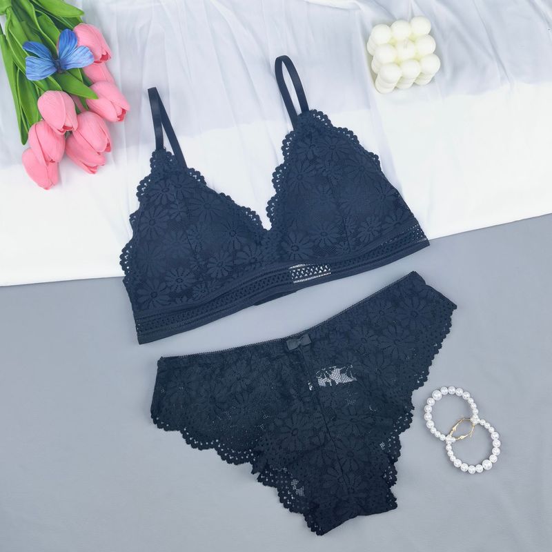 123 Lace Set Unterwäsche Damen Tiefer V-Ausschnitt Push-up-BH mit schönem Rücken, bügellos, atmungsaktiv, trägerlos, Tube-Top_voghion.com