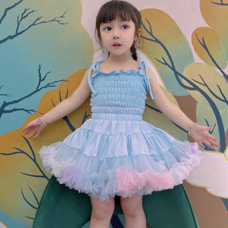 Vestiti per neonati Gonna TUTU Abbigliamento per bambini Gonna convessa autentica Gonna a goccia Lori Gonna elasticizzata in tessuto di seta grande Gonna arcobaleno_voghion.com