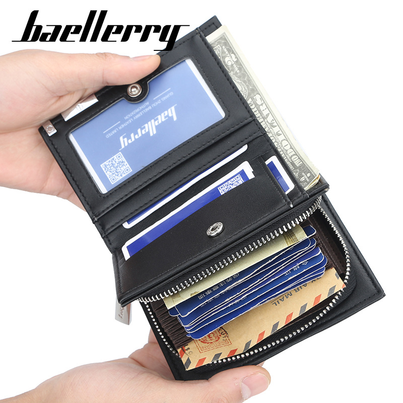 Brieftasche Neue Herren Kurze Brieftasche Mode Lässig Organ Kartenhalter Große Kapazität Reißverschluss Brieftasche_voghion.com
