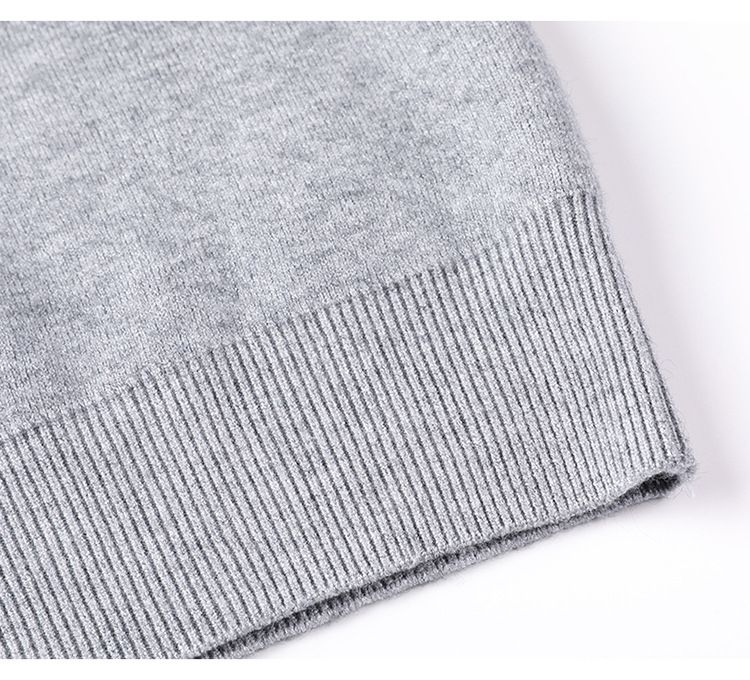 Maglione a collo alto da uomo, semplice e alla moda, maglione base, autunno inverno, casual, versatile, tinta unita_voghion.com