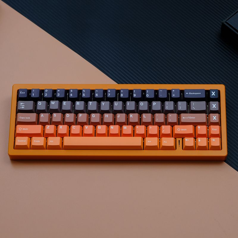 2433 Gradient Glow Sublimacja 5-stronna klawiatura mechaniczna PBT Klawisze Nadruk termotransferowy_voghion.com