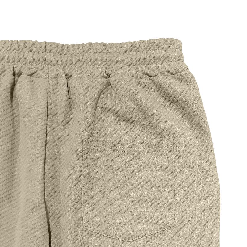 Herrenbekleidung Schwere Twilljacke Freizeithose Herren Neuer einfarbiger Jacquard-Zweiteiler für Herren_voghion.com