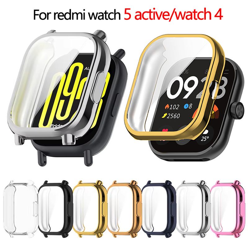 Pellicola protettiva per schermo per Xiaomi Redmi Watch 5 Active TPU Case Cover protettiva morbida per paraurti per Redmi Watch 4 accessori per custodia_voghion.com