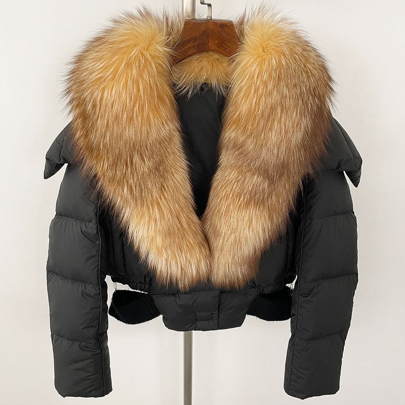 Frauen Kleidung Winter neue stil kleine größe mode warme unten jacke kurze jacke mantel kragen frauen_voghion.com