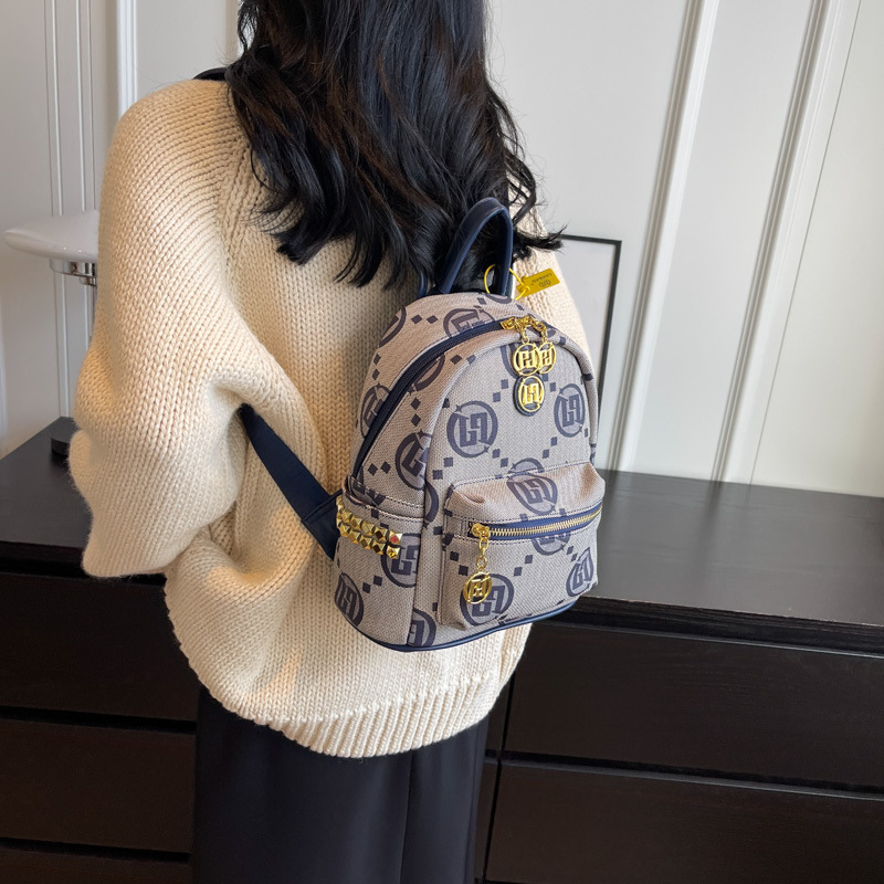 Mochila estampada de gama alta, nueva y versátil, a la moda, bolso de viaje estampado a la moda para mujer, mochila informal de gran capacidad_voghion.com