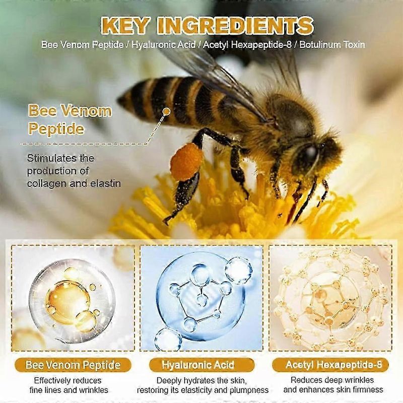 1/2/3X Bee Venom Wrinkle Removal Cream, Bee Venom Anti-Wrinkle Firming Cream, Bee Venom Cream, Moisturizing, Lifting & Recovery For All Skin Type_voghion.com