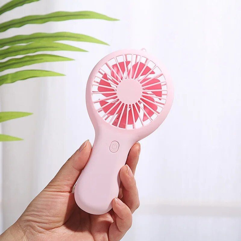 Handheld Mini Wiederaufladbare USB Fan Tasche Kleine Student Büro Desktop Tragbare_voghion.com