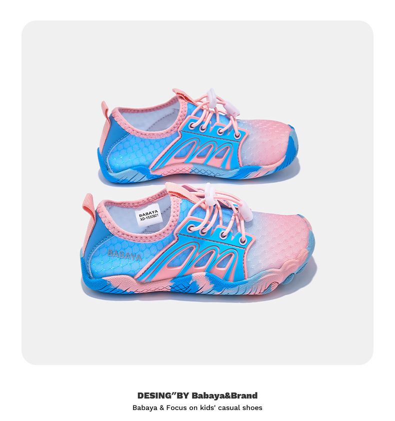 XD-YS50821 Girls' Sports Sandals, Summer New Children's Casual Breathable Running Shoes, Boys' Thin Single Mesh Shoes_voghion.com