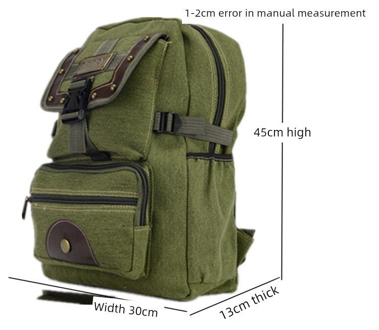 Women's Large Capacity Retro Canvas Casual Backpack_voghion.com