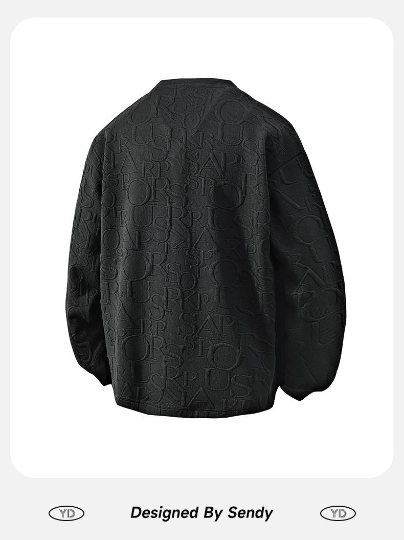 Men's Essential Crewneck Sweatshirt – Heavyweight Basic Pullover With Relaxed Fit (M-4XL, Non-Iron, Tag-Free Comfort, Minimalist Badge Detail)_voghion.com