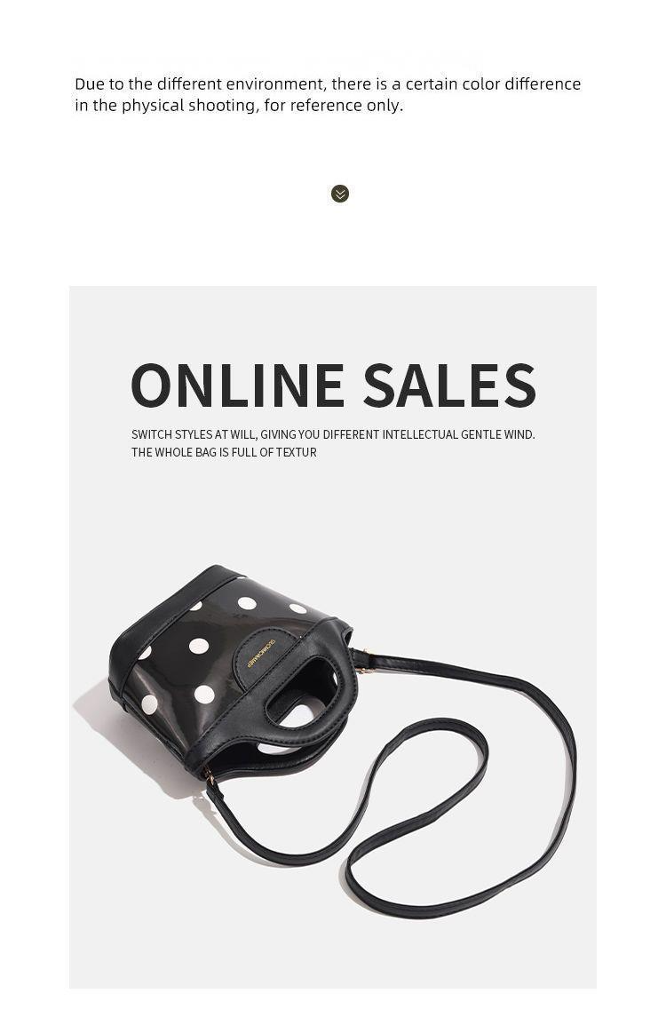 CHARHP&KEJNT2024 new high-end fashion polka dot crossbody bag handbag versatile vegetable basket_voghion.com