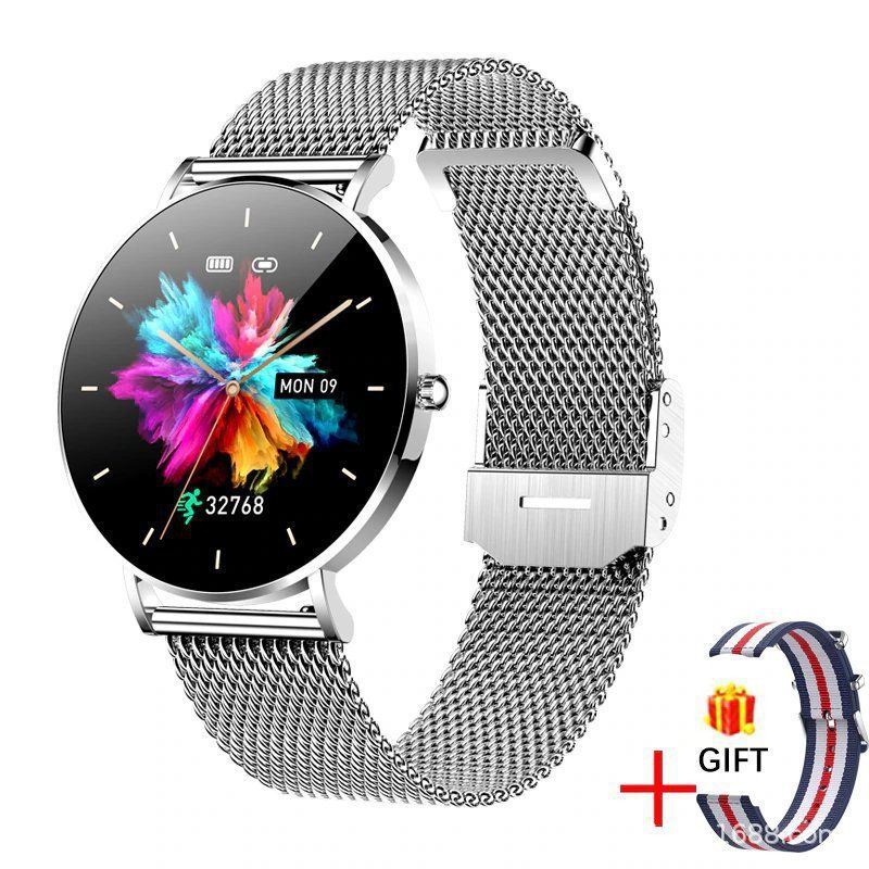 Nuovo smartwatch T8pro ultrasottile con chiamata Bluetooth, schermo 1.36AMOLED, sempre attivo, frequenza cardiaca, pressione sanguigna, donna_voghion.com