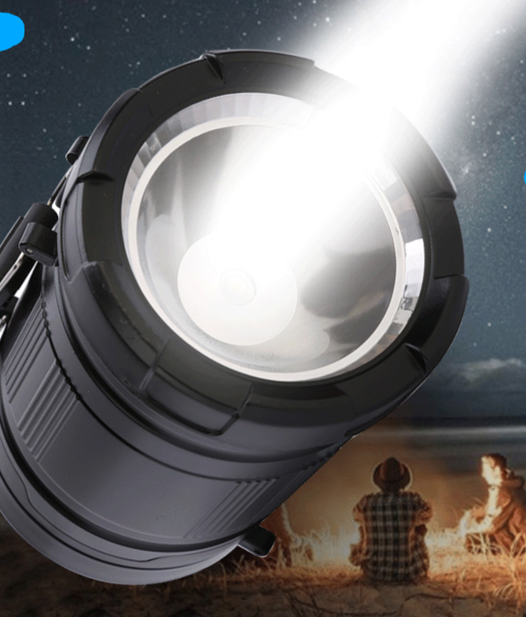 Lanterna portatile a LED retrattile per tenda, luce di emergenza per campeggio all'aperto_voghion.com