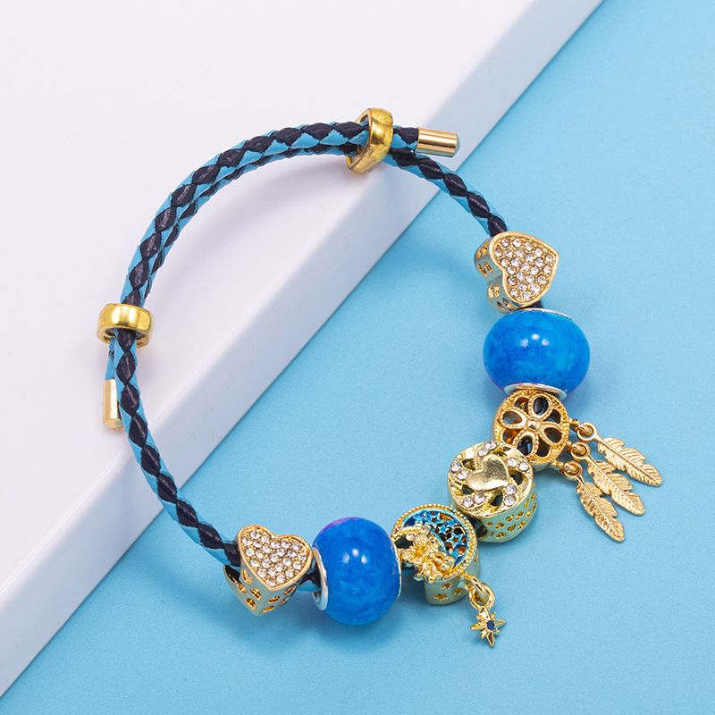 Charm Bracelets Top Layer Leather Cord Bracelet Free To Match All Match Bracelet Same Style Bracelet_voghion.com