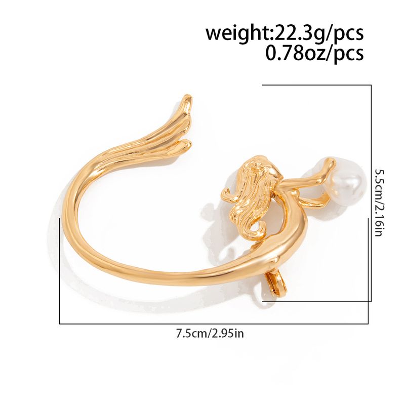 Baroque Irregular Pearl Pendant Earrings Hooks Design Sense Niche Style Ear Clips_voghion.com