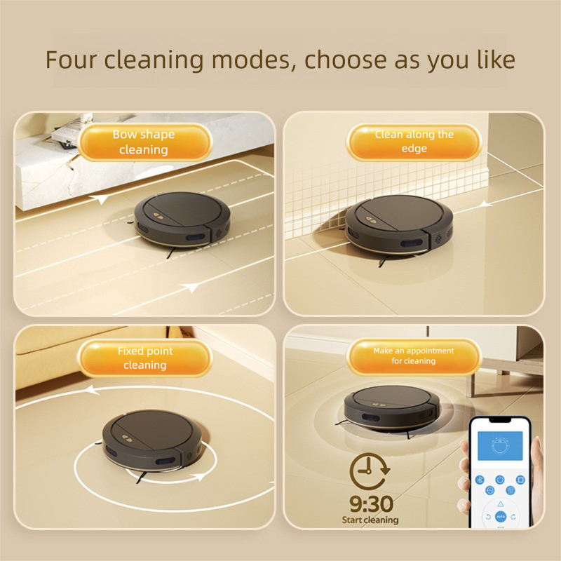Fully Automatic Robot Vacuum - 3-in-1 Sweeping Mopping Vacuuming Machine For Home_voghion.com