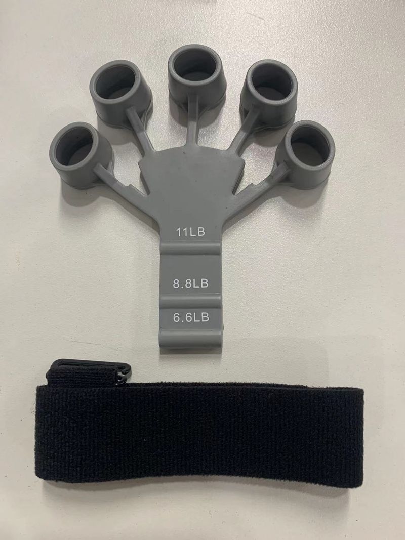 1 pieza de fortalecedor de agarre de silicona Gripster, estirador de dedos, entrenador de agarre de mano, gimnasio, entrenamiento físico y ejercicio, fortalecimiento de manos_voghion.com
