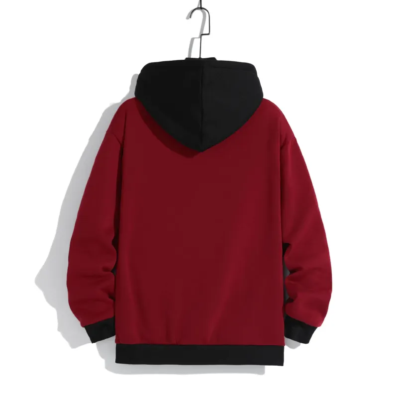 Frühling Herbst Herren Sweatware Casual Sport Kapuzenpullover Mode Kapuzenpullover Männlich Lose Patchwork Pullover Hoody Hoodie_voghion.com